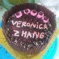 Cooksnap dari Afang untuk resep Pocky Bday Cake #Tiramisu Egg Drops mixed Spongecake Chocolate Base Cake#