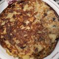 El cooksnap de Carmen Morel cuando hizo Tortilla de berenjenas y papas.