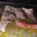 El cooksnap de Claudia Pasten cuando hizo Asado Carnicero al Horno en cama de Verduras.