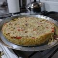 El cooksnap de Flor Cabeza cuando hizo Tarta de pescado, base papas.