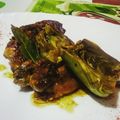 El cooksnap de Luis Alberto Prat Maldonado cuando hizo Conejo con alcachofas.