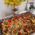 Szabina Fibinger Cooksnap-ja, amikor elkészítette a(z) Sajtos, paradicsomos, gombás rakott csirke receptet.