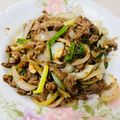 李靈靈 的 #熱炒#沙茶蔥爆羊肉。 cooksnap