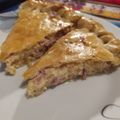 El cooksnap de Azu Lina cuando hizo Tarta de jamón y queso.