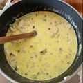 El cooksnap de César TORRES cuando hizo Pechuga de pollo en crema de queso.