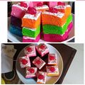 Cooksnap dari Ros miati _ untuk resep Rainbow cake (kukus)