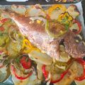 El cooksnap de Hilario Martin cuando hizo Pargo con patatas y verduras al horno.