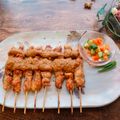 Aunty Eiko's international cuisine experience 's cooksnap of when they made Sate Ayam (Chicken Satay With Peanut Sauce).