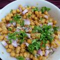 Saira Abdullah's cooksnap of when they made Khatta Meetha Chana Chat.