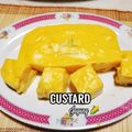 Cooksnap Hani Shaimi semasa beliau membuat Puding Custard Jagung.
