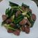 潘俊霖的(簡單料理) 的 蒜苗炒香腸 cooksnap