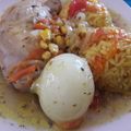 El cooksnap de Teresita Felíz cuando hizo Arroz con pollo al jugo.