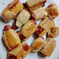 El cooksnap de Marcela Riveròn cuando hizo Rollitos de panchos.