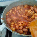El cooksnap de paquisantiago cuando hizo Garbanzos con salchichas y berenjenas.