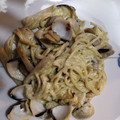 El cooksnap de Javi Jimenez Garcia cuando hizo Espaguetis al pesto con almejas.