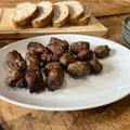 Roberto Miranda's cooksnap of when they made Kafta balls - Lebanese style meatballs.