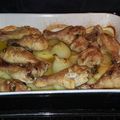 El cooksnap de Clara Caulín cuando hizo Muslos de pollo al horno con patatas.