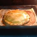 El cooksnap de Bego Rueda cuando hizo Empanada de escalivada con masa de hojaldre.