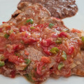 El cooksnap de Lena T cuando hizo Bisteces a la mexicana.