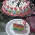 El cooksnap de anely03 cuando hizo Torta Arcoiris.