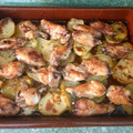 El cooksnap de Mrtupi cuando hizo Alitas de pollo al horno con patatas.
