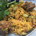 El cooksnap de Eduardo Borrayo cuando hizo Paella a la leña.