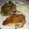 El cooksnap de Dayra cuando hizo Arroz Chino Frito y Pollo agridulce.