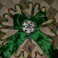 1supergirl's cooksnap of when they made candy cane christmas wreath.