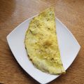 El cooksnap de Evelyn Viviana Caro Salas cuando hizo Omelette con cebollín y jamón o queso.
