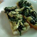 El cooksnap de MaryGlory cuando hizo Tostadas con revuelto de espinacas y queso fresco.