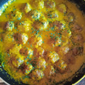 El cooksnap de Diana Gómez Arias cuando hizo Albóndigas en salsa de azafrán.