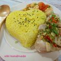 Viki自由揮灑kitchen 的 海南雞飯★電鍋一鍋到底版 cooksnap