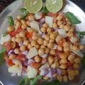Preeti Chawla 's cooksnap of when they made Chana chat.