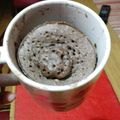 El cooksnap de Mel Pucci cuando hizo Torta de cacao en taza.