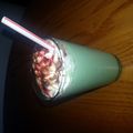 Crawfey's cooksnap of when they made Copy Cat McDonalds Shamrock Shakes.