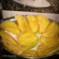 Subhashree Priyadarsini का कुकस्नैप जब उन्होंने हरे बैंगन के पकौड़े (Pakode of Green Brinjal recipe in hindi) बनाया था।