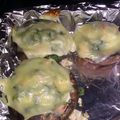 Island sister's cooksnap of when they made Crab and portabella melt.