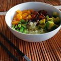 Charlie's cooksnap of when they made Sashimi Poke Rice Bowl🍣🍚.