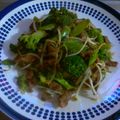 El cooksnap de Doris Jaime cuando hizo Wok de mollejas con verduras.