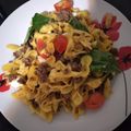 El cooksnap de Flavia Elizalde cuando hizo Ensalada de moñas.