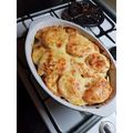 Enikő Koncz Cooksnap-ja, amikor elkészítette a(z) Almás csirkés rakott batáta receptet.