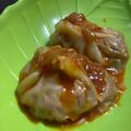 Khushi Trivedi's cooksnap of when they made ચીલી ગાર્લિક મોમોસ.