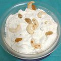 Bina Samir Telivala's cooksnap of when they made Kaju shrikhand.
