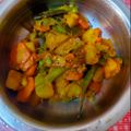 Oindrila Majumdar's cooksnap of when they made বড়ি দিয়ে পাঁচমেশালি সব্জির ছেঁচকি (bori diye panchmishali sabjir chenchki recipe in Bengali).