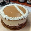 Klári Sipos Cooksnap-ja, amikor elkészítette a(z) Narancsos házi krémes torta mandularopogóssal receptet.