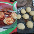 El cooksnap de Fiona Cook cuando hizo Sorrentinos de jamón y queso.