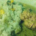 El cooksnap de Marta Rico cuando hizo Albóndigas en salsa de chile poblano.