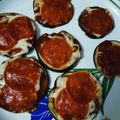 El cooksnap de Kenya Zuany cuando hizo "Pizzas" de berenjena.