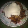 El cooksnap de claudia beatriz Alberto cuando hizo Postre de manzana y peras con crumble crocante.