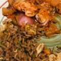 El cooksnap de Clau PC cuando hizo Arroz chino con pollo agridulce.